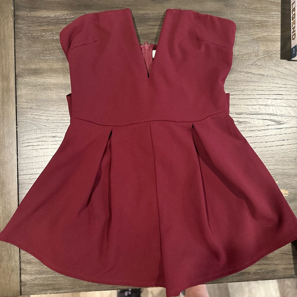 Dark red romper from Windsor!